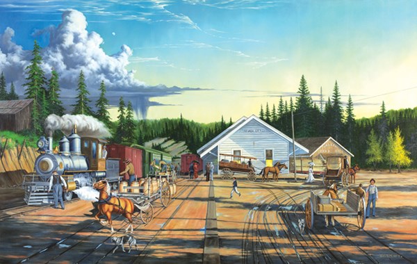 SunsOut (44354) - Keith Brown: "End of the Line" - 550 pezzi