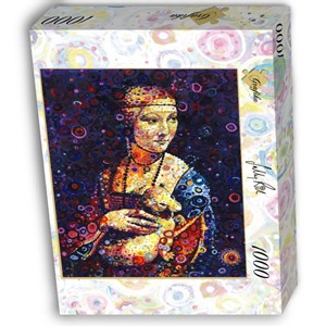 Grafika (02842) - Leonardo Da Vinci, Sally Rich: "Lady with an Ermine" - 1000 pezzi