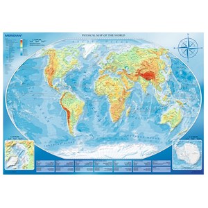 Trefl (45007) - "Physical Map of the World" - 4000 pezzi