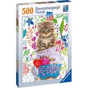 Ravensburger (15037) - "Kitten in a Cup" - 500 pezzi
