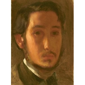 Grafika (01765) - Edgar Degas: "Self-Portrait with White Collar, 1857" - 2000 pezzi
