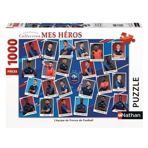 Nathan (87629) - "French Football Team" - 1000 pezzi