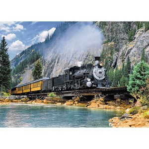 Trefl (37379) - "Mountain Train" - 500 pezzi