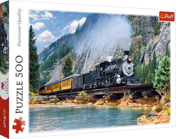 Trefl (37379) - "Mountain Train" - 500 pezzi
