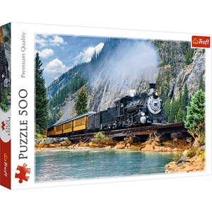 Trefl (37379) - "Mountain Train" - 500 pezzi