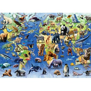 Otter House Puzzle (73570) - "Endangered Animals" - 1000 pezzi