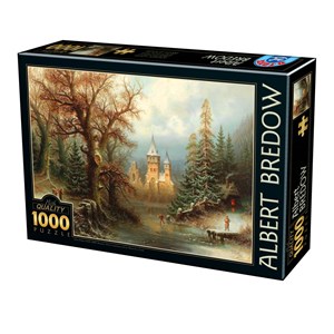 D-Toys (75697) - Albert Bredow: "Romantic Winter Landscape" - 1000 pezzi