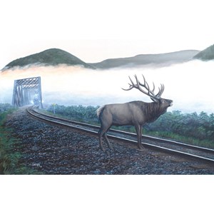 SunsOut (48856) - Dan Christ: "Elk Tracks" - 550 pezzi