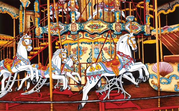 SunsOut (62701) - Thelma Winter: "Carousel at the Fair" - 550 pezzi