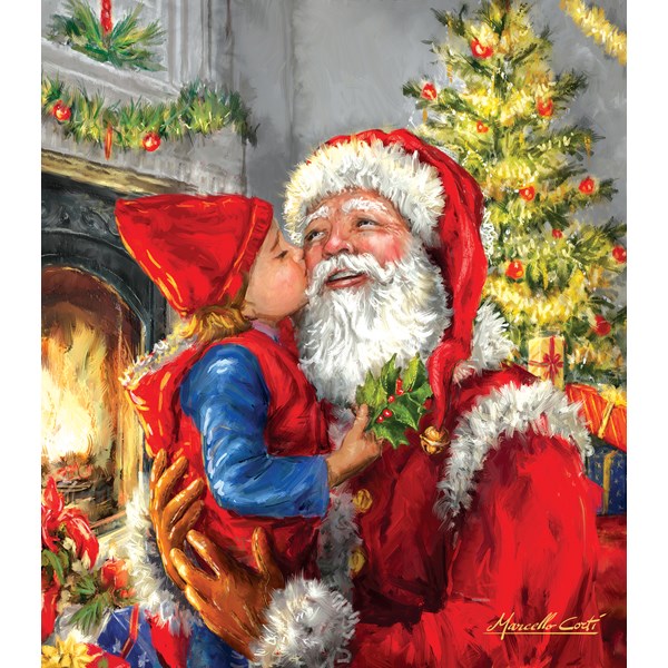 SunsOut (60662) - "Kissing Santa" - 500 pezzi