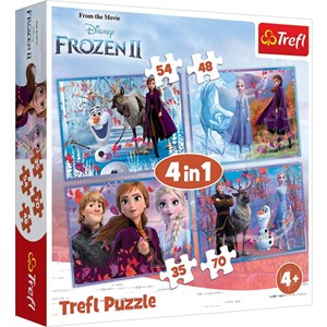Trefl (34323) - "Frozen 2" - 35 48 54 70 pezzi