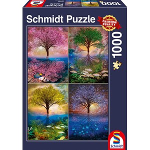 Schmidt Spiele (58392) - "Magic Tree on the Lake" - 1000 pezzi