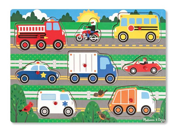 Melissa and Doug (9051) - "Vehicles" - 8 pezzi