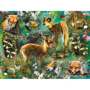 SunsOut (68022) - Rebecca Latham: "Forest Critters" - 500 pezzi