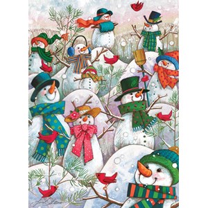 Cobble Hill (85081) - Janet Stever: "Hill of a Lot of Snowmen" - 500 pezzi