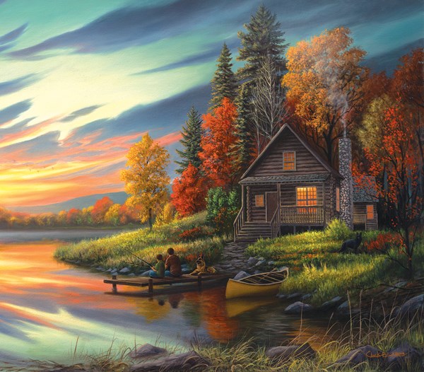 SunsOut (55154) - Chuck Black: "Lakeside Memories" - 550 pezzi