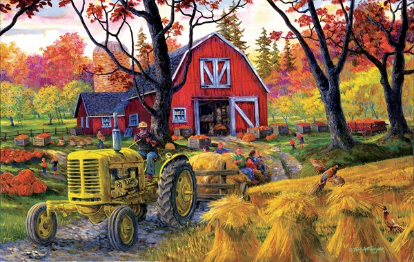 SunsOut (38884) - Joseph Burgess: "Farm Fall Festival" - 550 pezzi