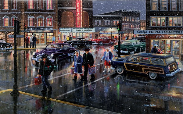 SunsOut (39302) - Ken Zylla: "Christmas Crosswalk" - 550 pezzi