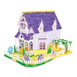 Melissa and Doug (9461) - "Pretty Purple Dollhouse" - 100 pezzi