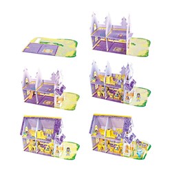 Melissa and Doug (9461) - "Pretty Purple Dollhouse" - 100 pezzi