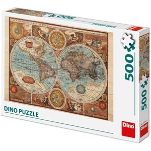Dino (50230) - "Ancient World Map, 1626" - 500 pezzi