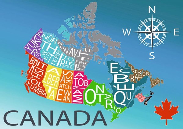 Ravensburger (19536) - "Colourful Canada (Canadian Collection Canadienne)" - 1000 pezzi