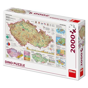 Dino (56117) - "Map of the Czech Republic" - 2000 pezzi