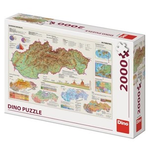 Dino (56120) - "Map of Slovakia" - 2000 pezzi