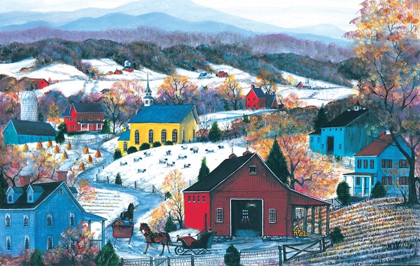 SunsOut (52231) - Mary Ann Vessey: "Sleighride Twosome" - 550 pezzi