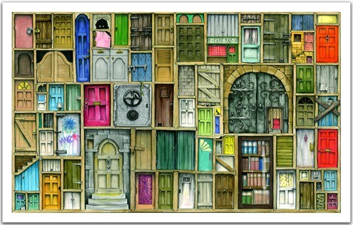 Pintoo (h1201) - Colin Thompson: "Closed doors" - 1000 pezzi
