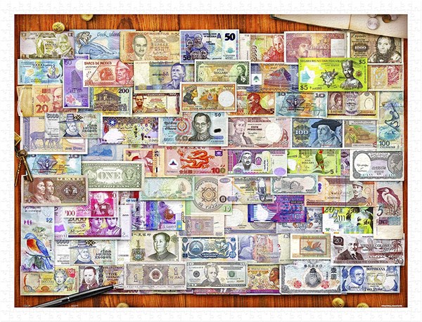 Pintoo (h2086) - Garry Walton: "Currency of the World" - 1200 pezzi