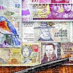 Pintoo (h2086) - Garry Walton: "Currency of the World" - 1200 pezzi