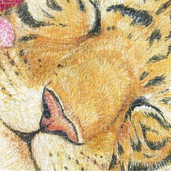 Pintoo (h2146) - Cotton Lion: "Goodnight Tiger" - 1000 pezzi