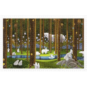 Pintoo (h2075) - "Polar Bears in the Forest" - 1000 pezzi