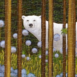 Pintoo (h2075) - "Polar Bears in the Forest" - 1000 pezzi