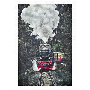 Pintoo (h2159) - "The Steam Train, Switzerland" - 600 pezzi
