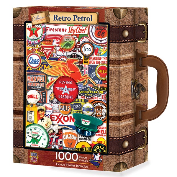 MasterPieces (71815) - "Puzzle in Suitcase, Retro Petrol" - 1000 pezzi