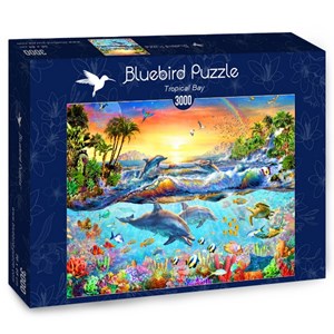 Bluebird Puzzle (70194) - Adrian Chesterman: "Tropical Bay" - 3000 pezzi