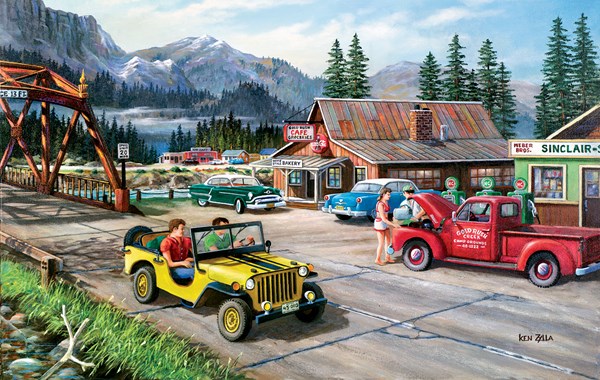 SunsOut (39364) - Ken Zylla: "Alaskan Road Trip" - 550 pezzi