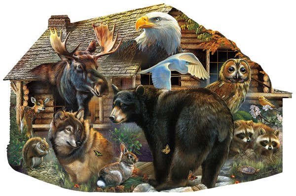 SunsOut (97186) - Rebecca Latham: "Wildlife Cabin" - 1000 pezzi