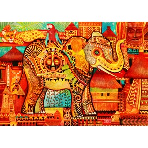 Bluebird Puzzle (70413) - Oxana Zaika: "Africa" - 1500 pezzi