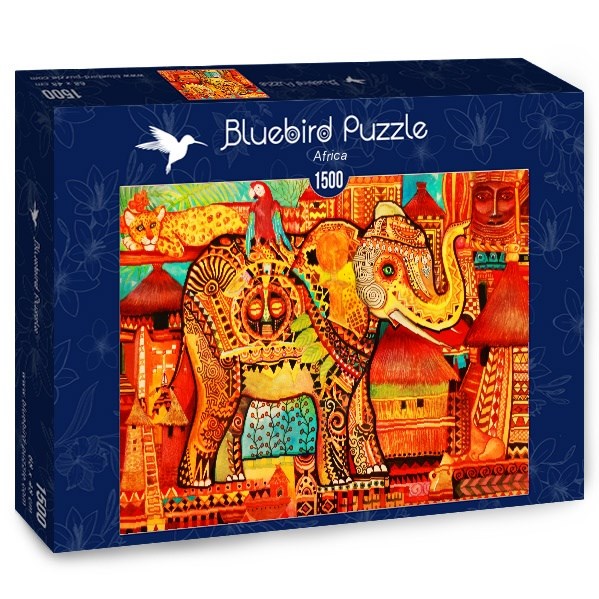 Bluebird Puzzle (70413) - Oxana Zaika: "Africa" - 1500 pezzi