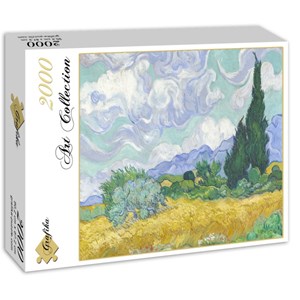 Grafika (00686) - Vincent van Gogh: "Champ de Blé avec Cyprès, 1899" - 2000 pezzi