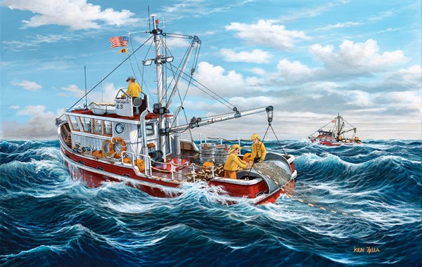 SunsOut (39685) - Ken Zylla: "Out of Fort Kodiak" - 550 pezzi