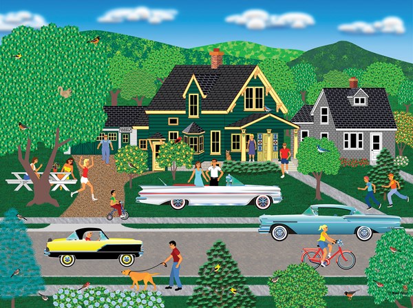 SunsOut (22636) - Mark Frost: "Nellie's New Car" - 1000 pezzi