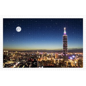 Pintoo (h1719) - "Taipei Skyline" - 1000 pezzi