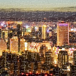 Pintoo (h1719) - "Taipei Skyline" - 1000 pezzi