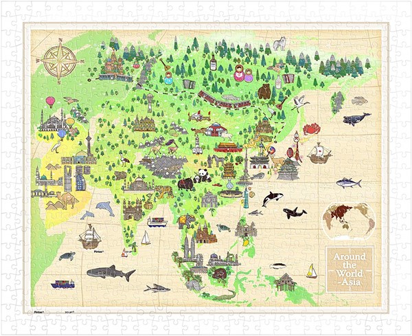 Pintoo (h1720) - "Around The World, Asia" - 500 pezzi