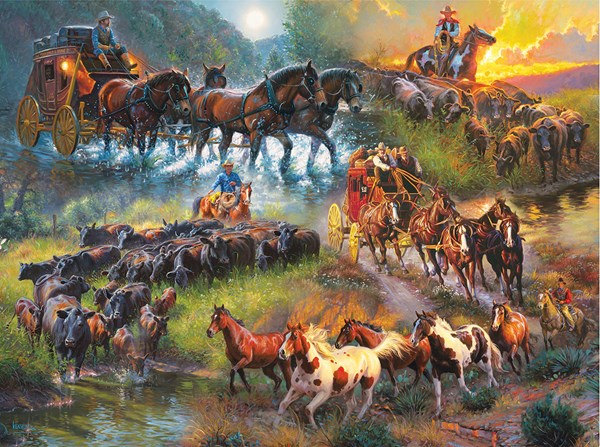 SunsOut (52948) - Mark Keathley: "Wagon Trails" - 1000 pezzi