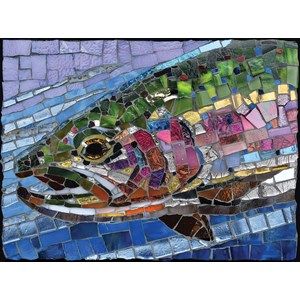 SunsOut (70711) - Cynthie Fisher: "Stained Glass Rainbow Trout" - 1000 pezzi